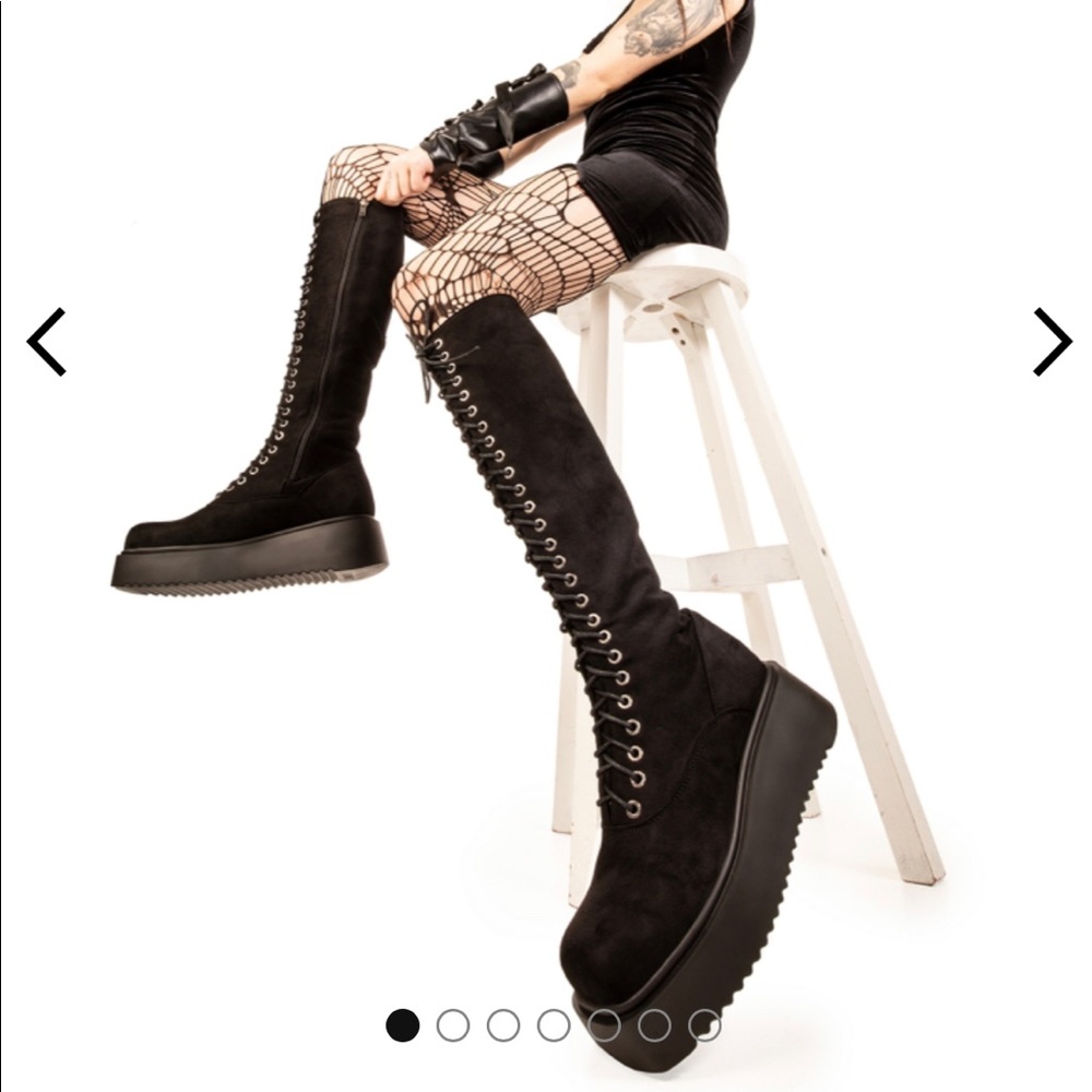 Lamoda Inclusion Chunky Knee High Boots Women’s UK size 6 US size 8